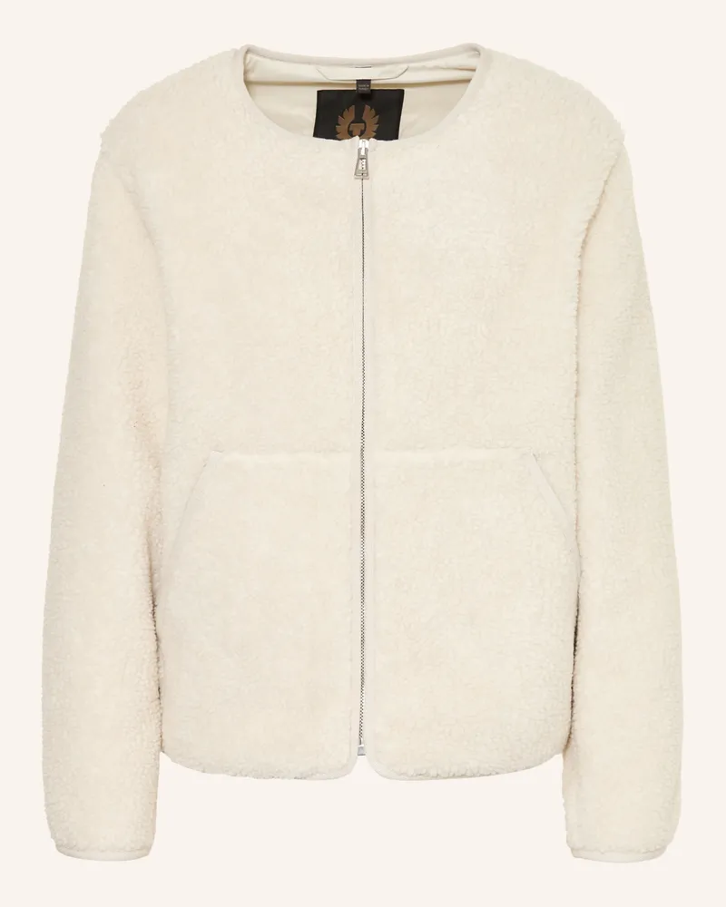 Belstaff Teddyfell-Jacke Prue weiss Creme