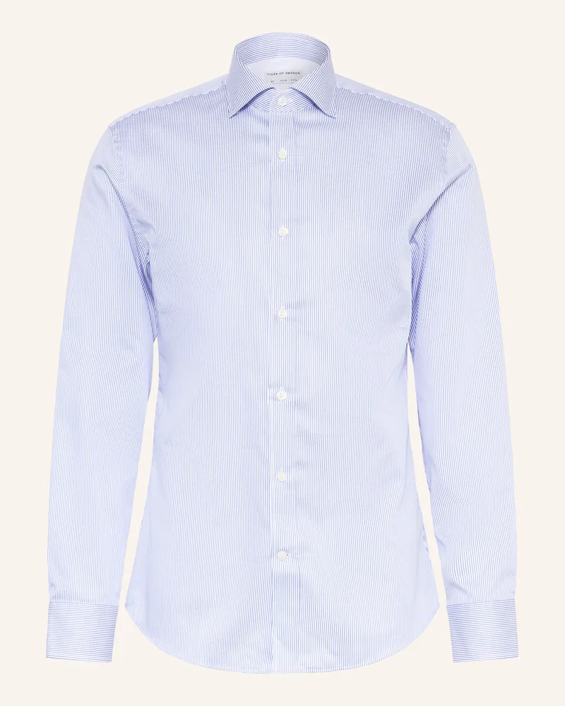 Tiger of Sweden Hemd Adley Slim Fit blau Blau