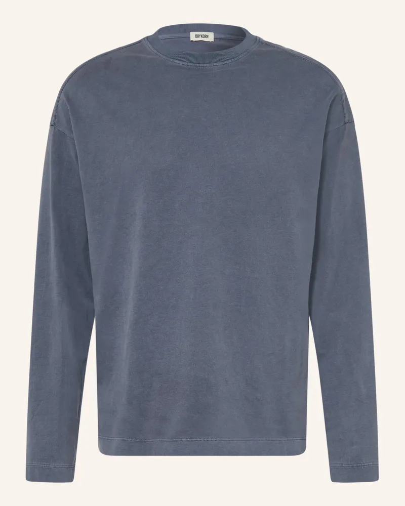 Drykorn Longsleeve Marrio blau Blaugrau