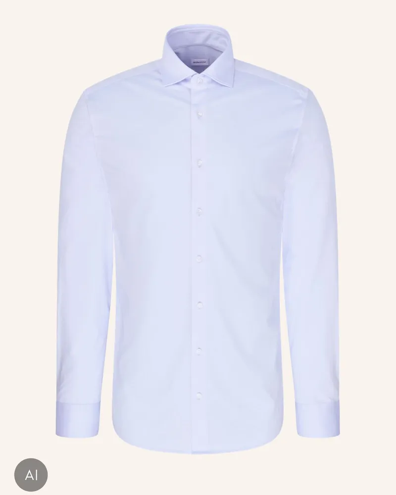 Seidensticker Jerseyhemd Regular Fit blau Hellblau