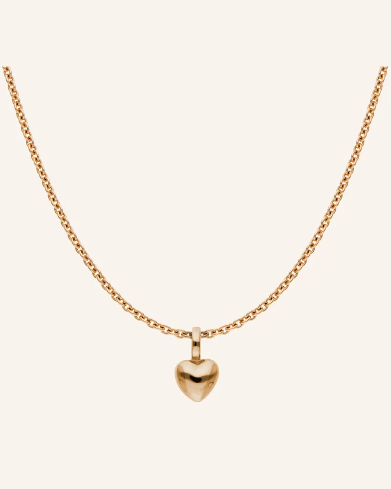 CADA Kette Round Tiny Heart rosegold Roségold