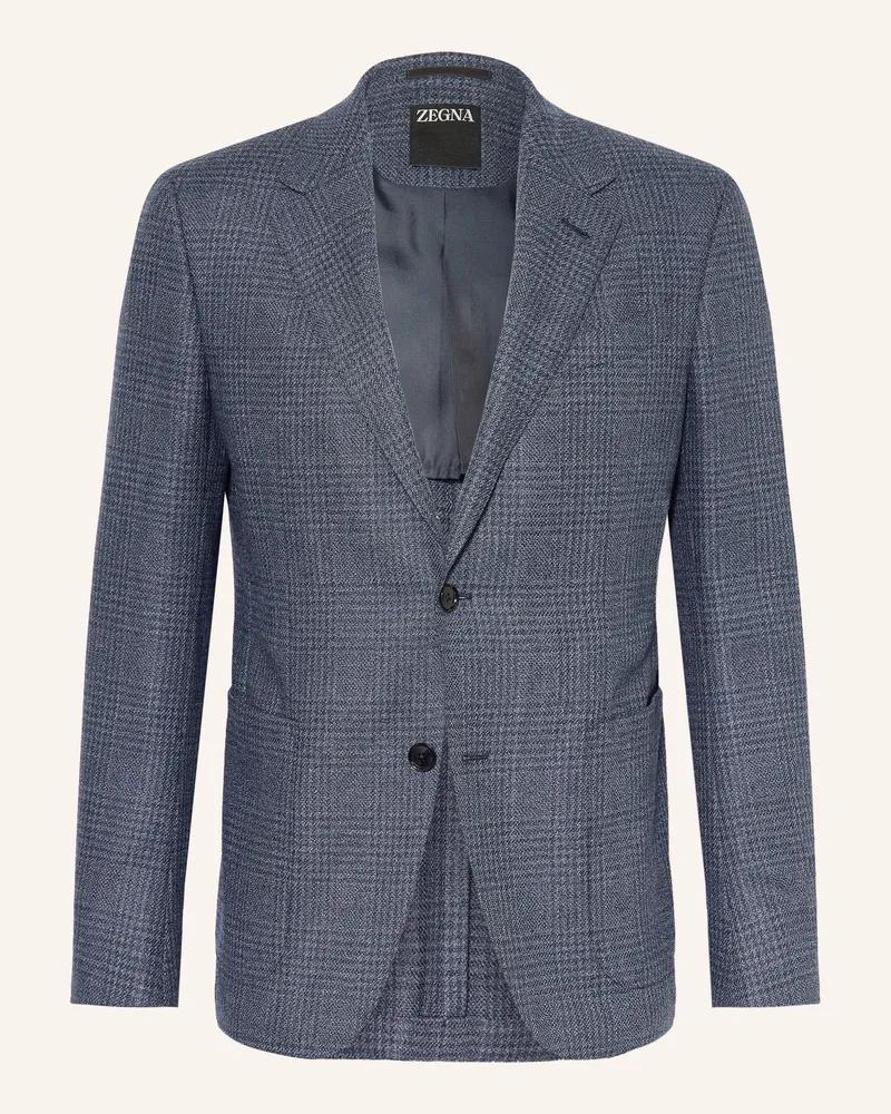Ermenegildo Zegna Sakko Slim Fit blau Dunkelblau