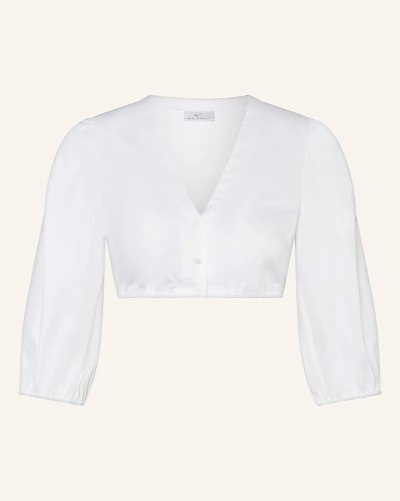 WALDORFF Dirndlbluse mit 3/4-Arm Weiss