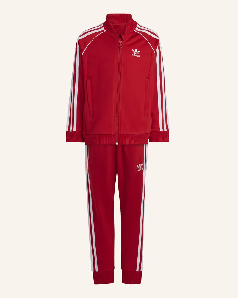 adidas ADICOLOR SST KIDS TRAININGSANZUG Rot