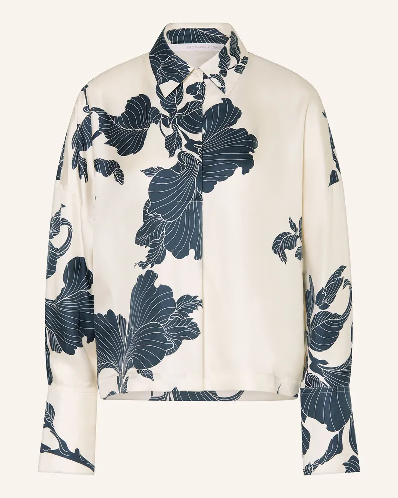 Herzen's Angelegenheit Blusenshirt aus Seide Dunkelblau