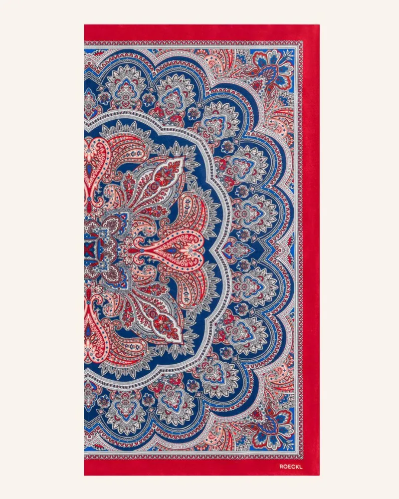 Roeckl Seidentuch FINE PAISLEY Rot
