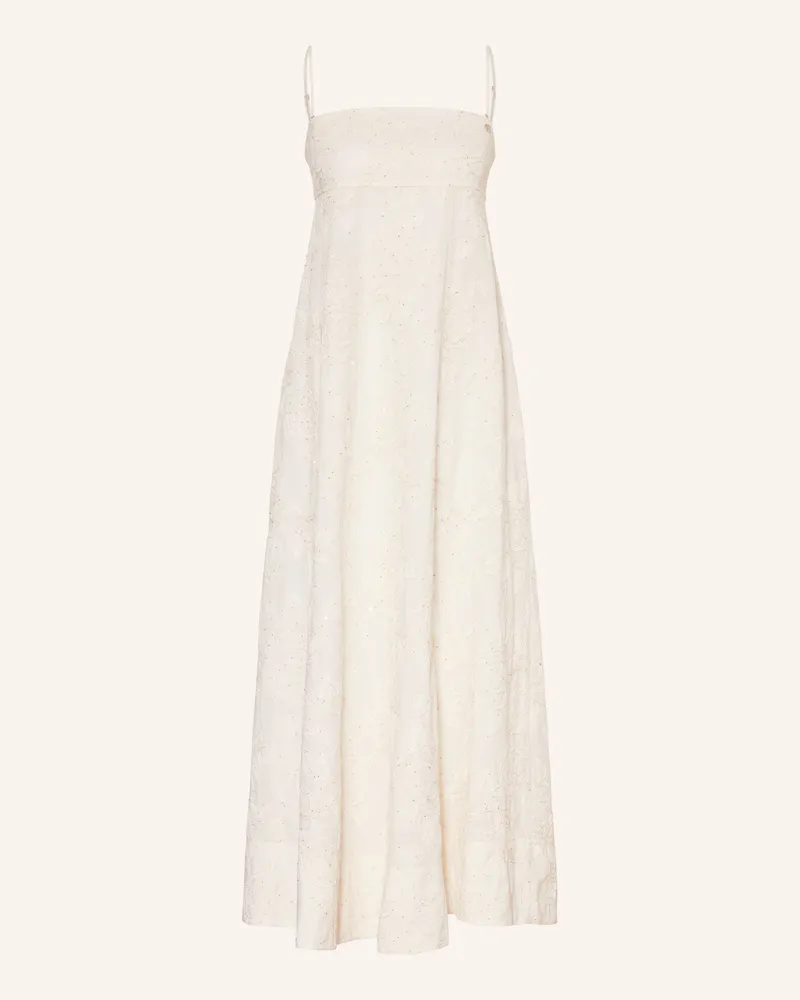 Liu Jo Kleid Mit Pailletten weiss Ecru