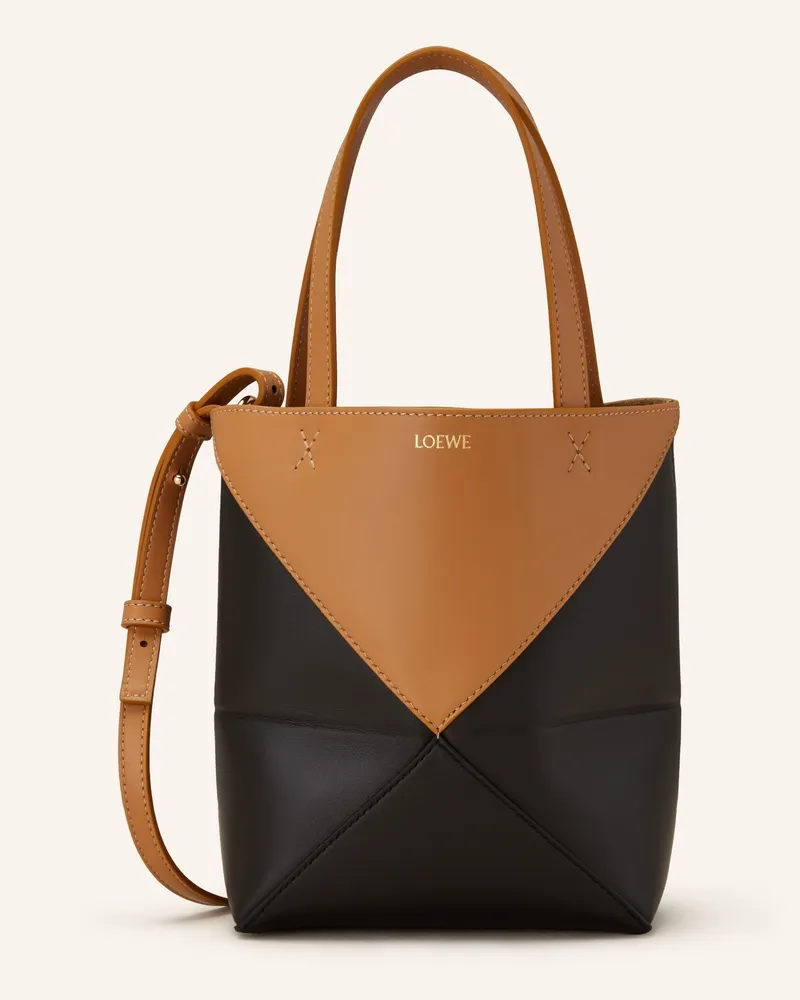 Loewe Shopper PUZZLE FOLD Schwarz