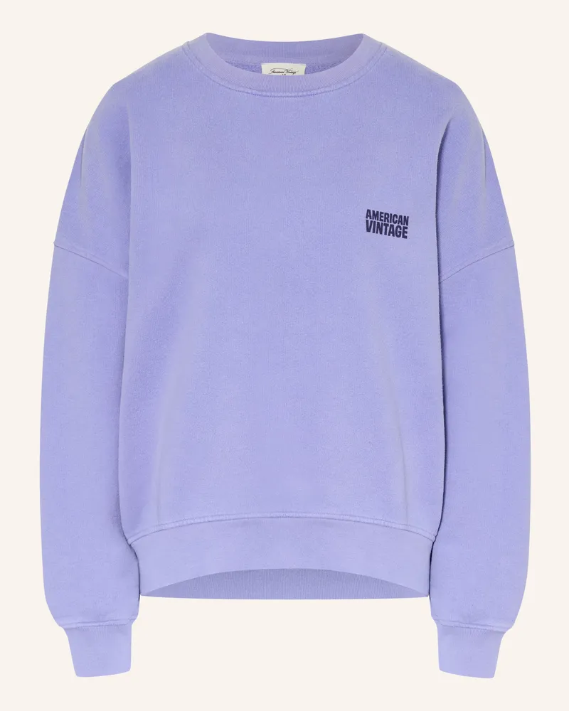 American Vintage Sweatshirt Plizzy lila Lila
