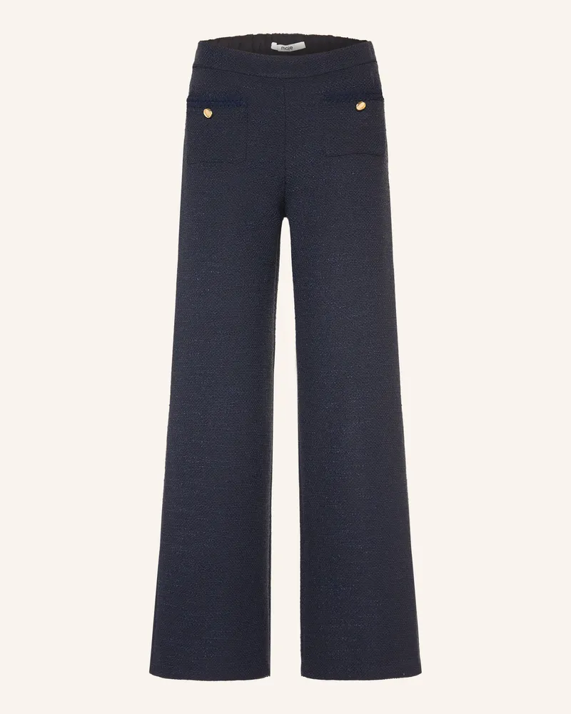 Maje Tweed-Hose blau Dunkelblau