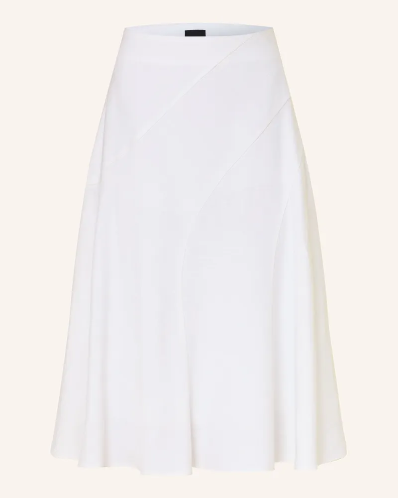 HUGO BOSS Rock Vicena Mit Leinen weiss Weiss