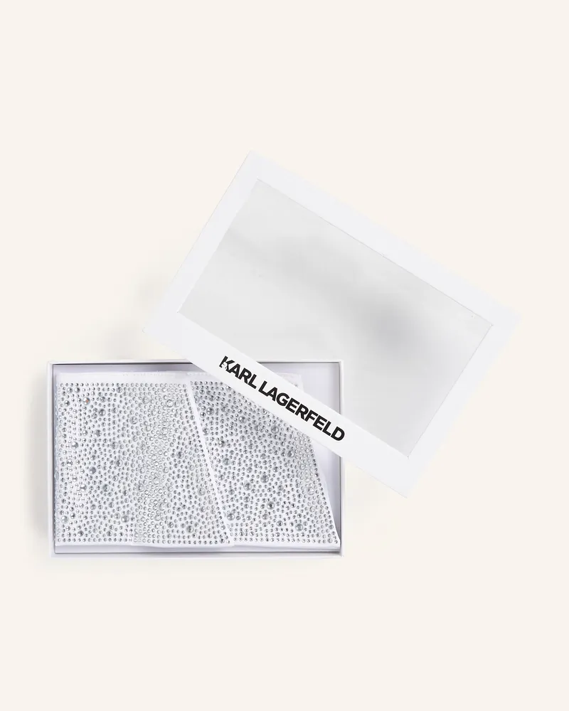 Karl Lagerfeld Manschettenknopf weiss Weiss