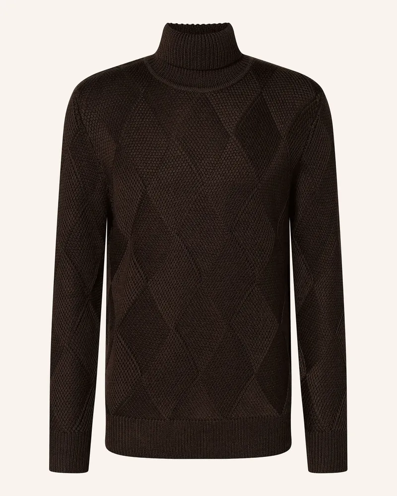 Strellson Rollkragenpullover Hamilton-Ts braun Dunkelbraun