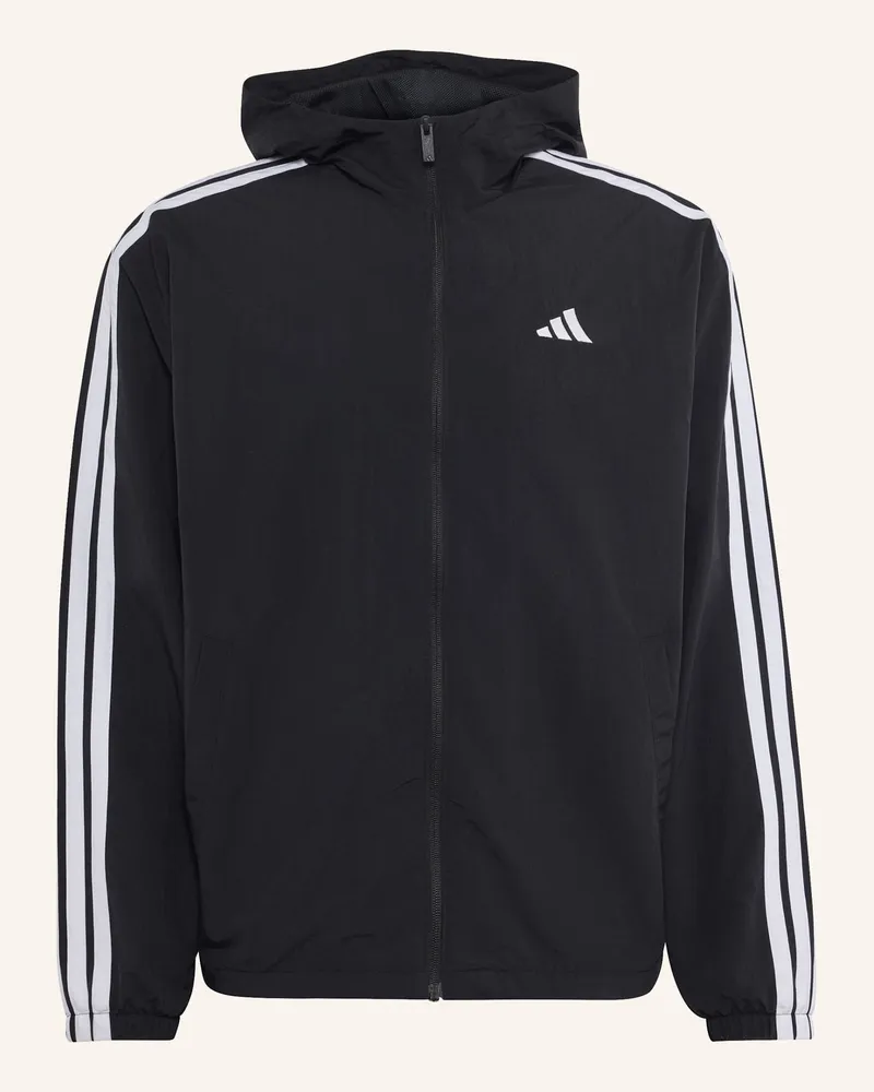 adidas Essentials 3-Streifen Woven Windbreaker schwarz Schwarz