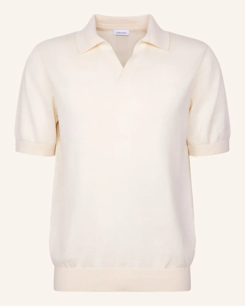 Seidensticker Polo Regular Fit weiss Ecru