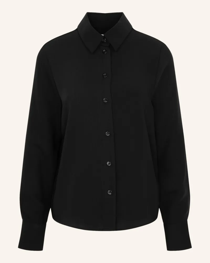 Seidensticker Hemdbluse schwarz Schwarz