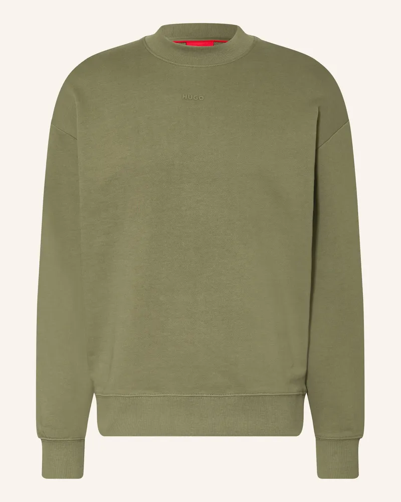 HUGO BOSS Sweatshirt Dapocrew gruen Oliv