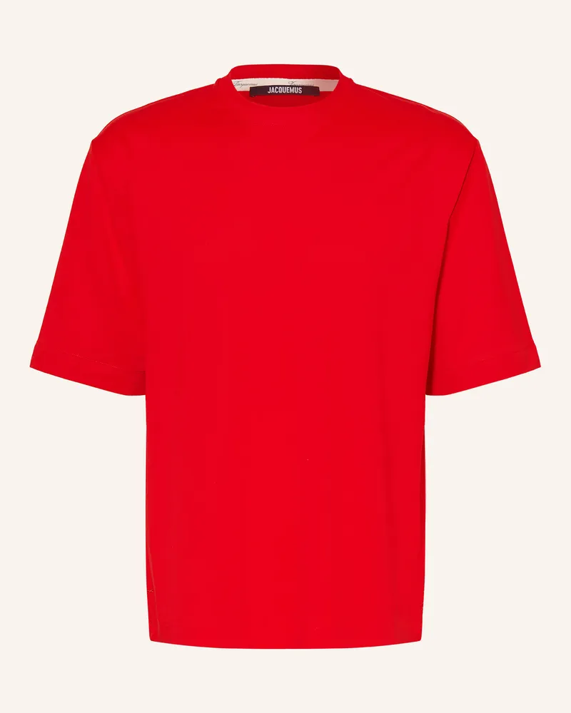 Jacquemus T-Shirt Le Tshirt Rond Carre rot Rot