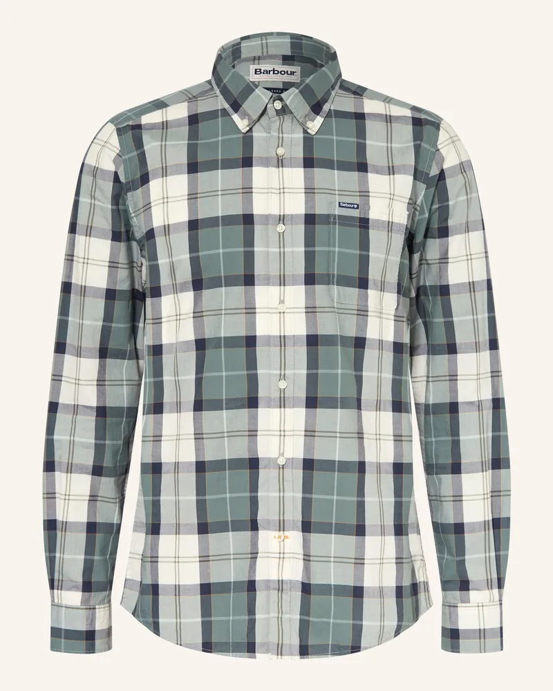 Barbour Hemd Rawley Tailored Fit gruen Petrol