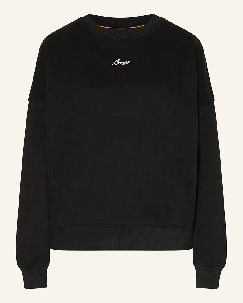 HUGO BOSS Sweatshirt Esweaty schwarz Schwarz