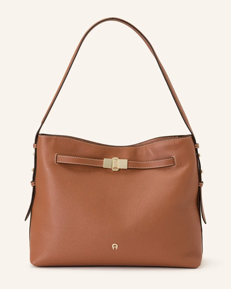 Aigner Schultertasche Farah Medium braun Braun