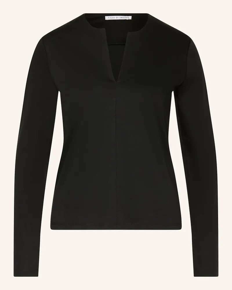 Tiger of Sweden Longsleeve ASLA Schwarz