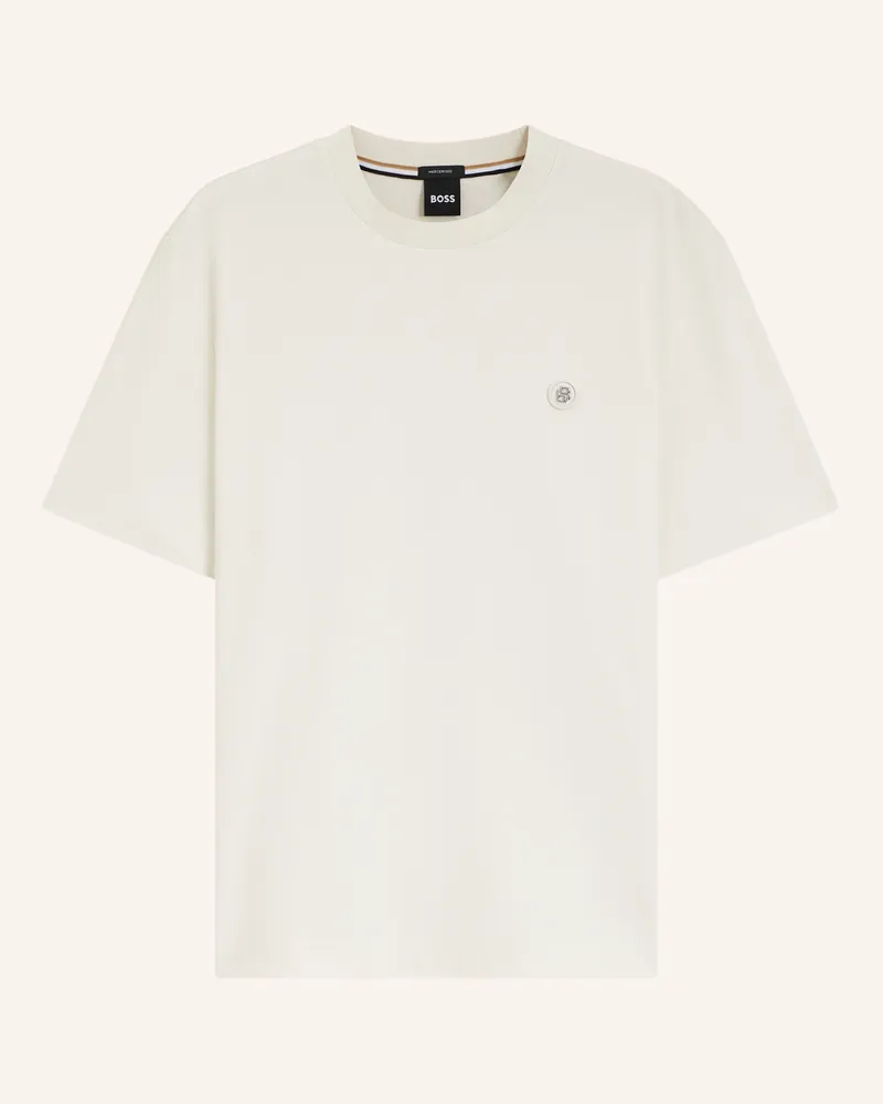 HUGO BOSS T-Shirt C-Taut 01 Regular Fit beige Weiss