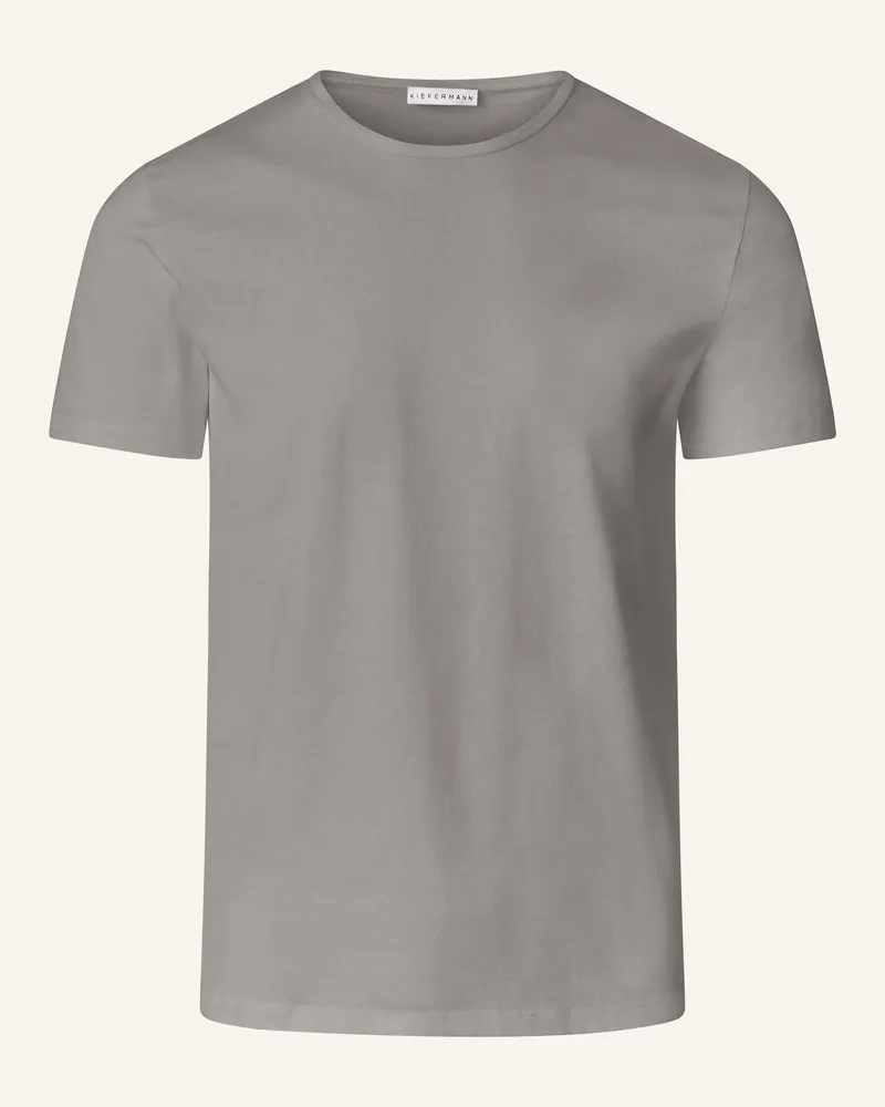 KIEFERMANN Kiefermann Essential Herren T-Shirt Aus 100% Baumwolljersey Matello grau Grau