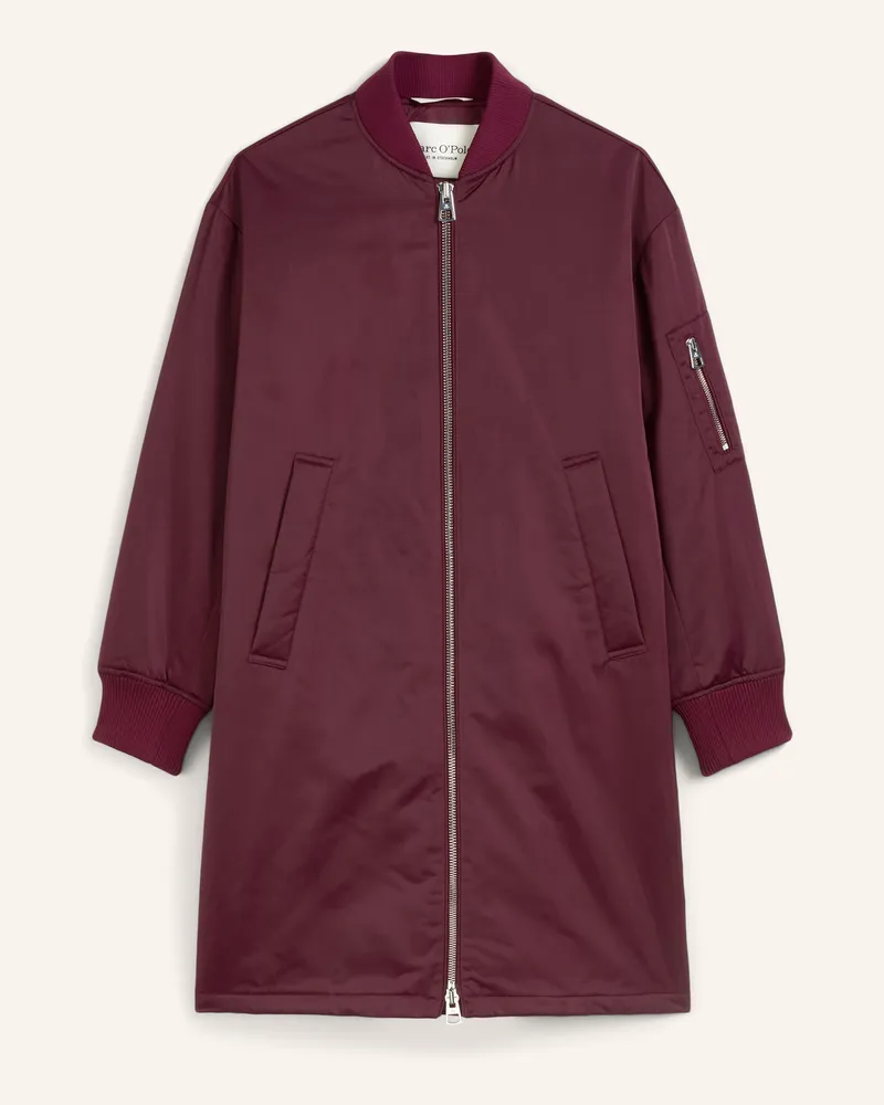 Marc O'Polo Mantel Dunkelrot