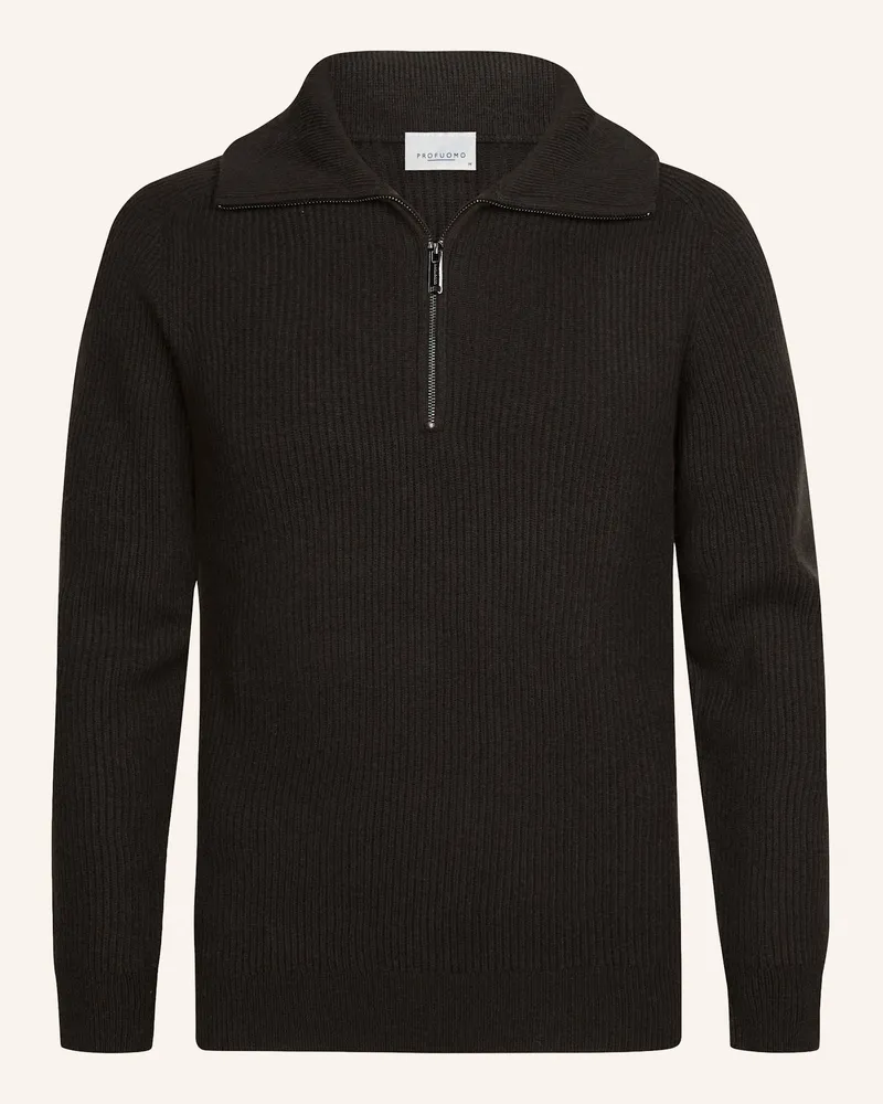 Profuomo Pullover braun Dunkelbraun