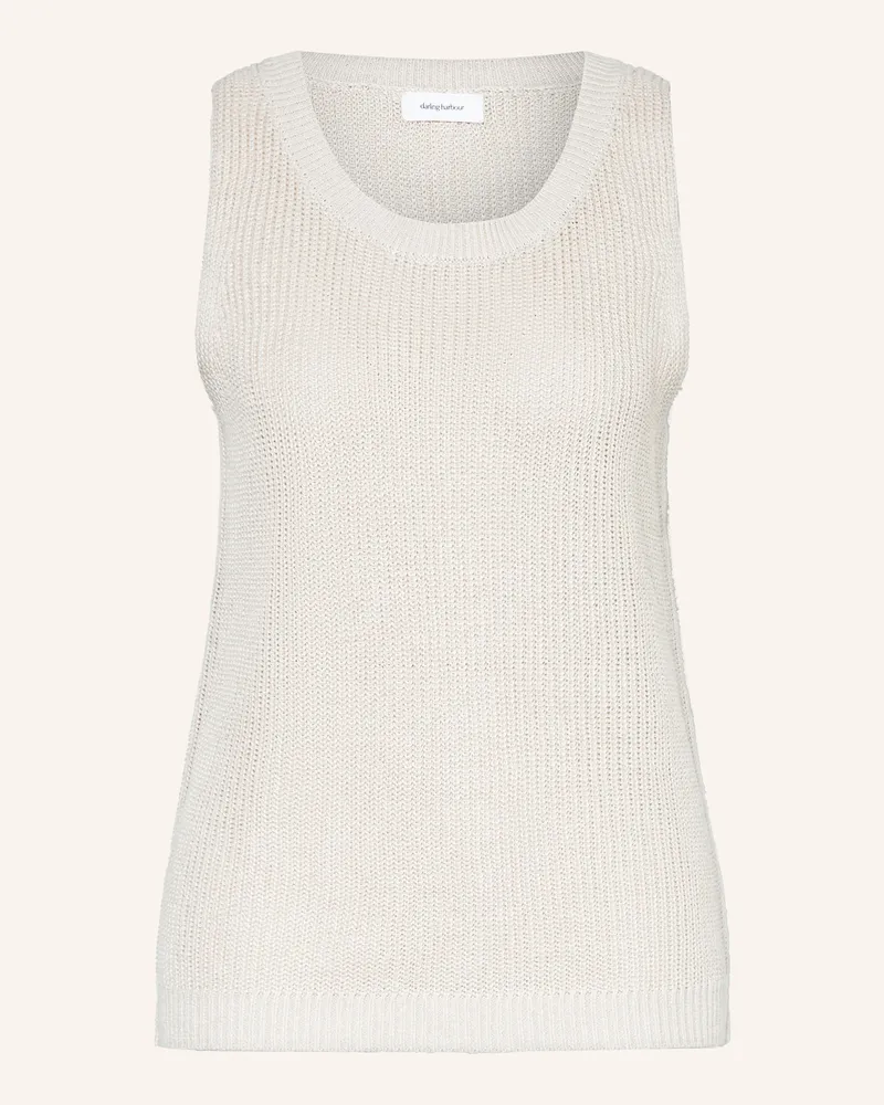 Darling Harbour Stricktop aus Leinen Sand