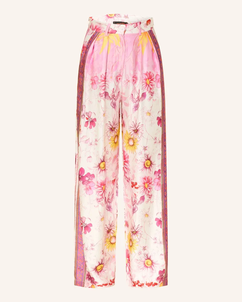 Miss Goodlife Marlenehose aus Satin Weiss