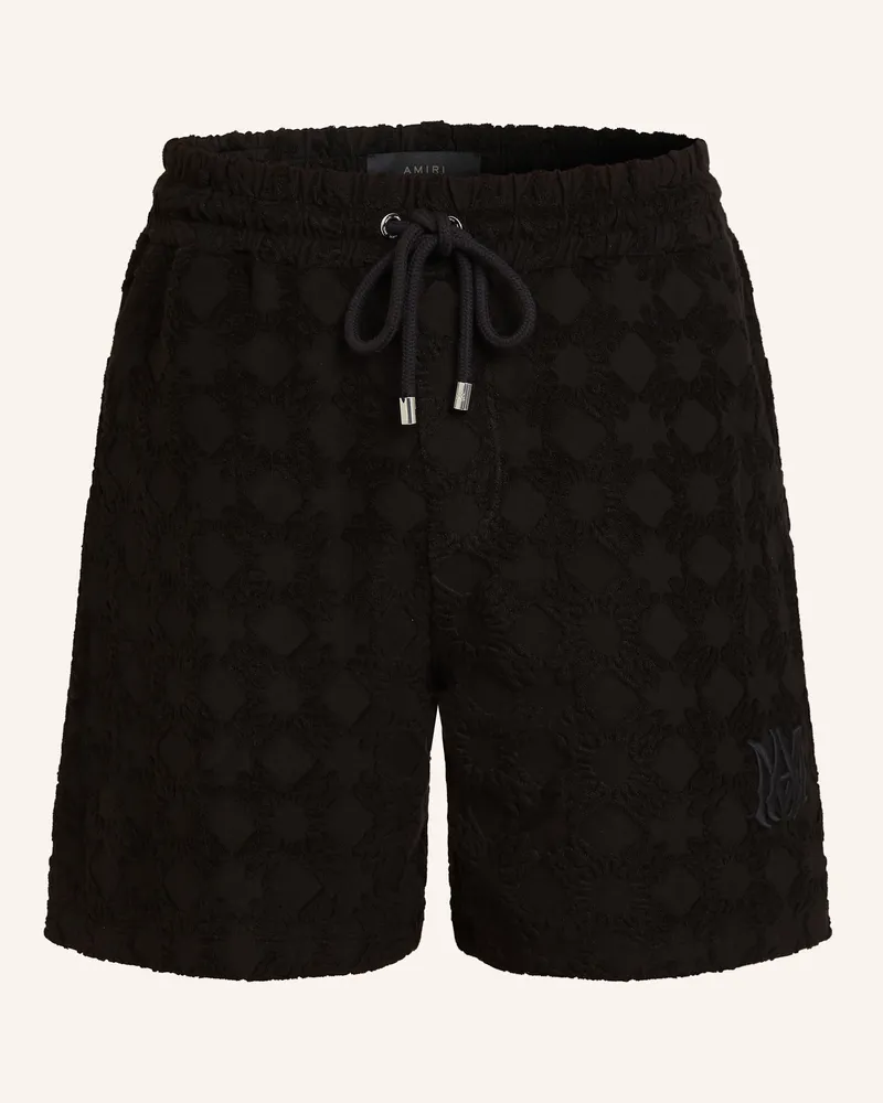 Amiri Frottee-Shorts Schwarz