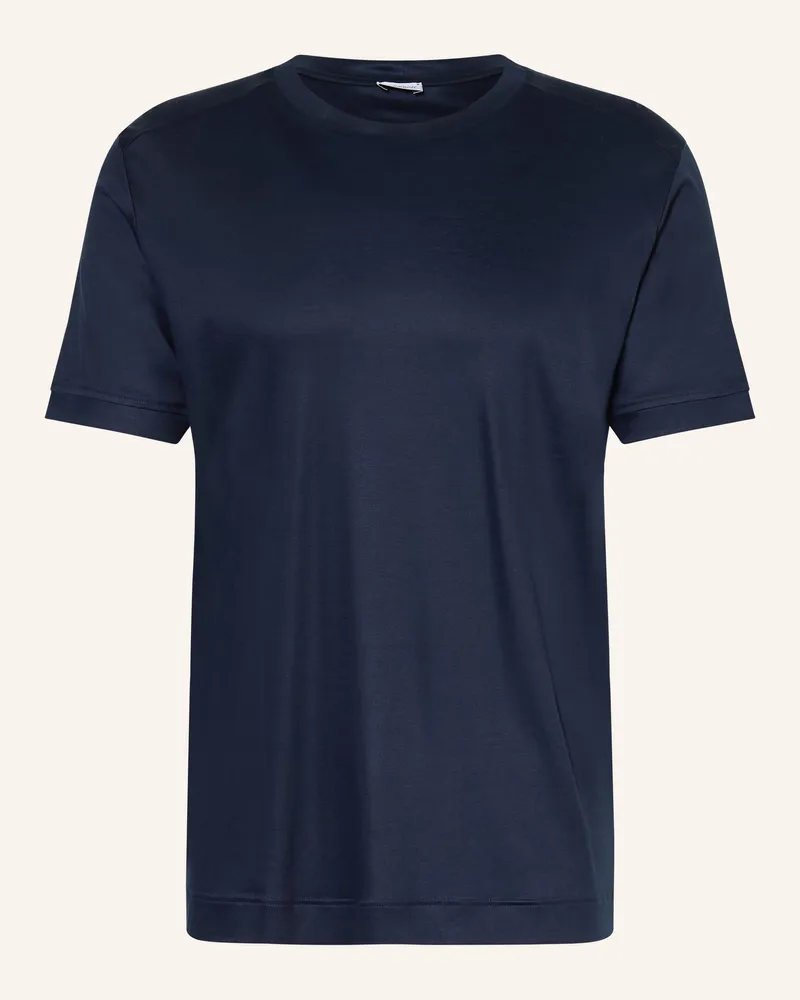 Zimmerli Schlafshirt SUSTAINABLE LUXURY Dunkelblau