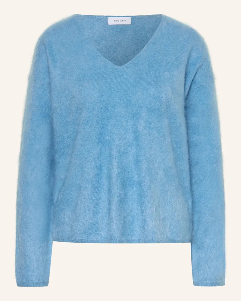 Darling Harbour Cashmere-Pullover blau Oceanblue
