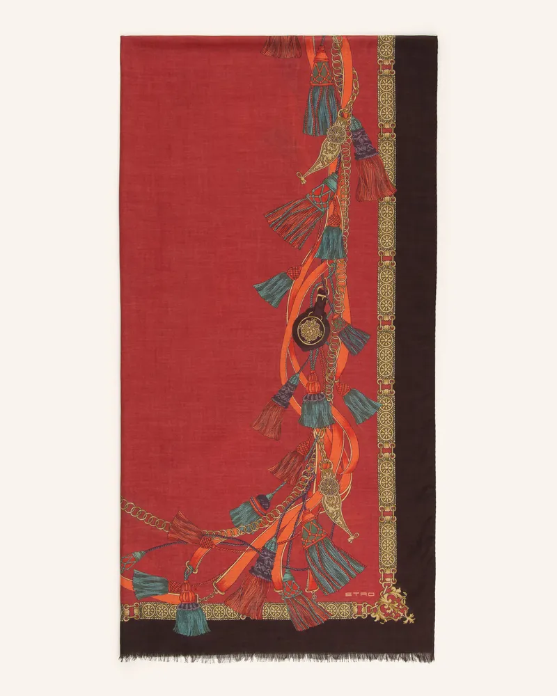 Etro Schal rot Rot