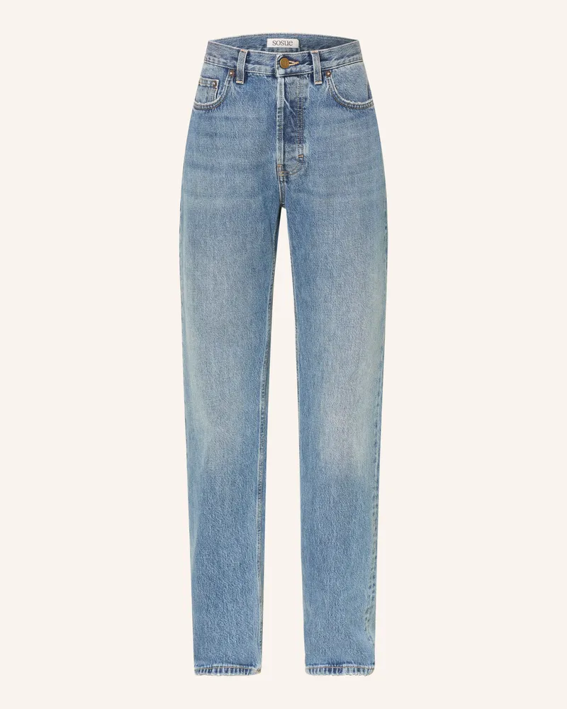 SoSUE Straight Jeans Sienna blau Color