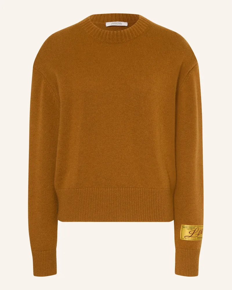 Dorothee Schumacher Pullover Modern Statements Mit Cashmere braun Cognac
