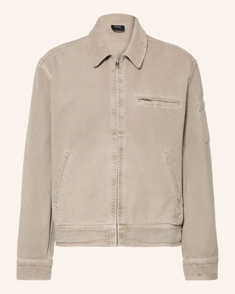 A.P.C. Jeansjacke Alexis beige Aae