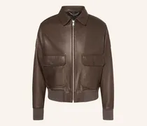 Lederjacke Pilot braun