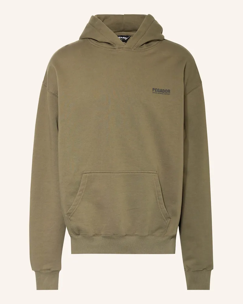 PEGADOR Oversized-Hoodie CLINTON Khaki