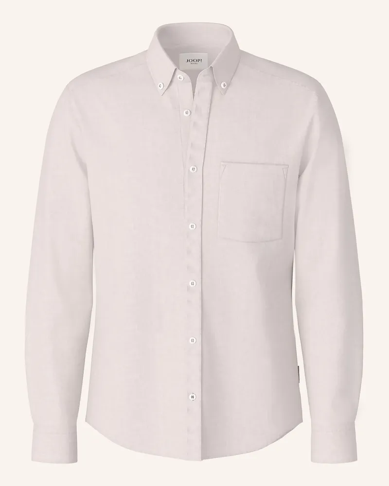 JOOP! Hemd HALI Regular Fit mit Leinen Beige