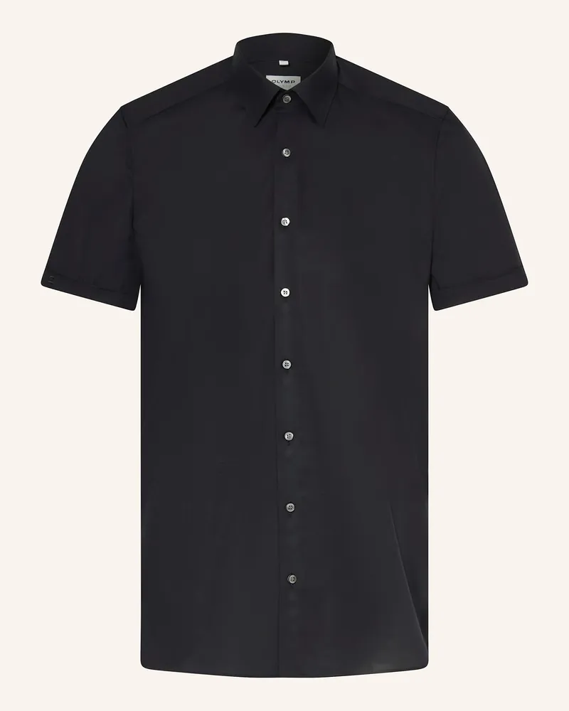 Olymp Kurzarm-Hemd Level Five Body Fit schwarz Schwarz