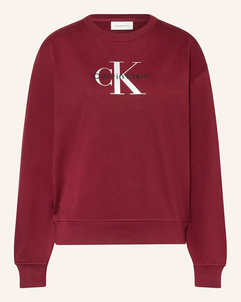 Calvin Klein Sweatshirt rot Dunkelrot