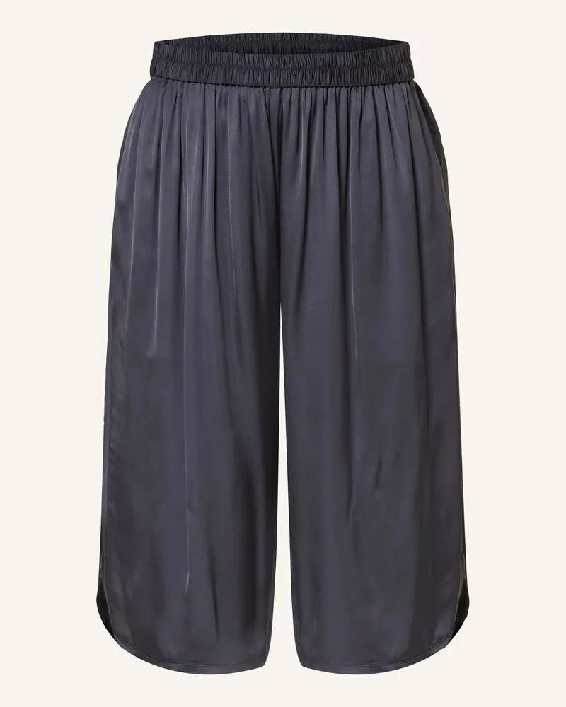FRANKIE Shop Satin-Bermudas Nelis blau Dunkelblau