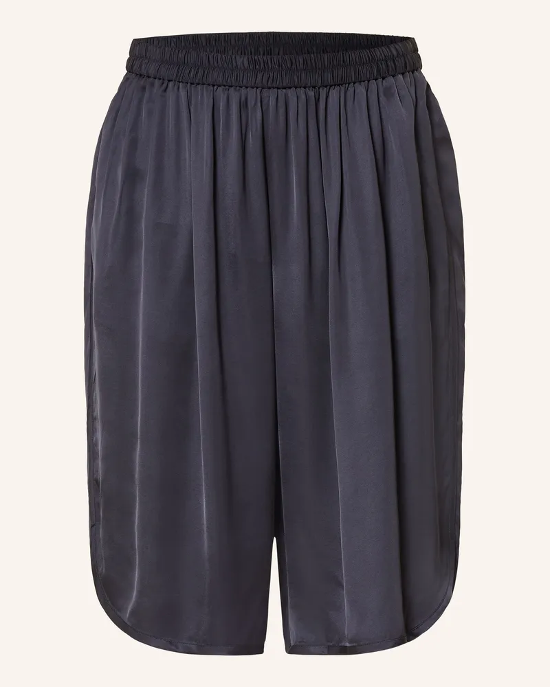 FRANKIE Shop Satin-Bermudas Nelis blau Dunkelblau
