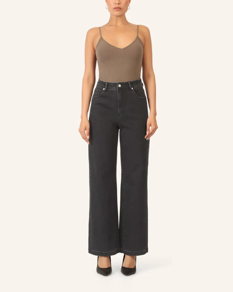 Apart Weite Jeans Schwarz