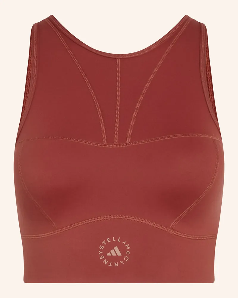 adidas Cropped-Top Adidas By Stella Mccartney rot Braun