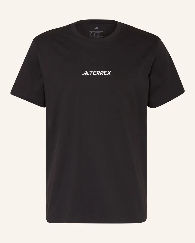 adidas T-Shirt TERREY SIGNATURE AOP GRAPHIC Schwarz