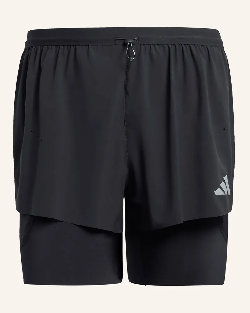 adidas 2-In-1-Laufshorts adi365 schwarz Schwarz